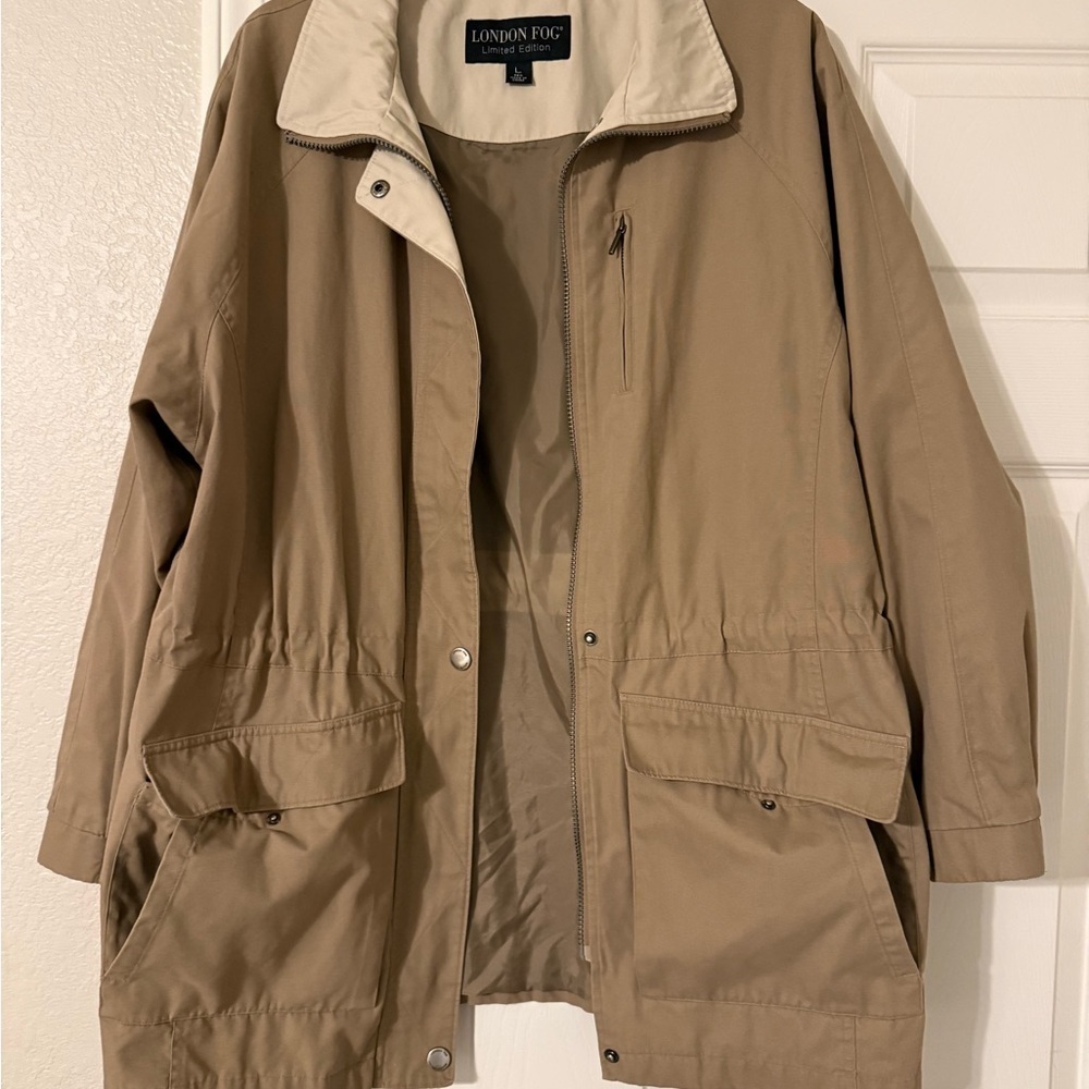 London Fog Women's Tan Jacket. No hood